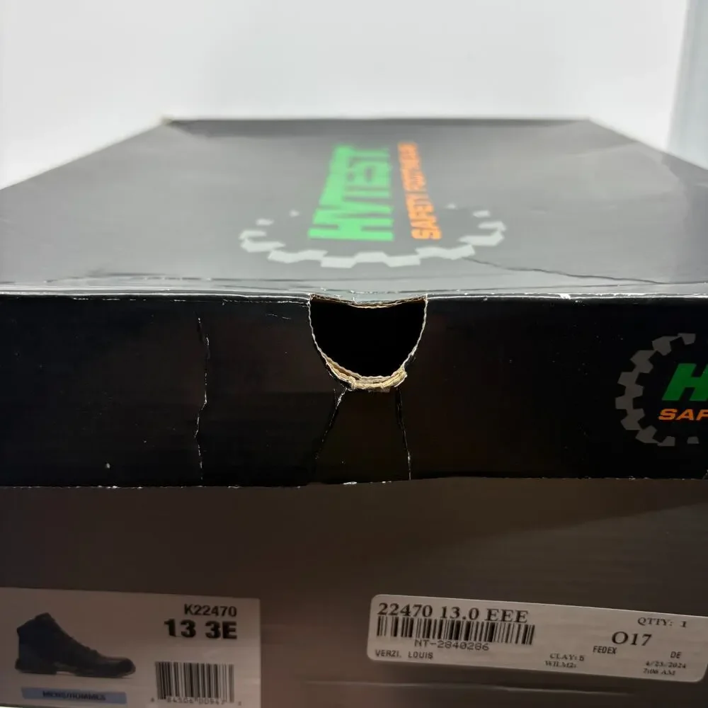 HyTest Xergy 6 Hiker FootRests 2.0 WP Safety Boots Mens 13 3E Black
